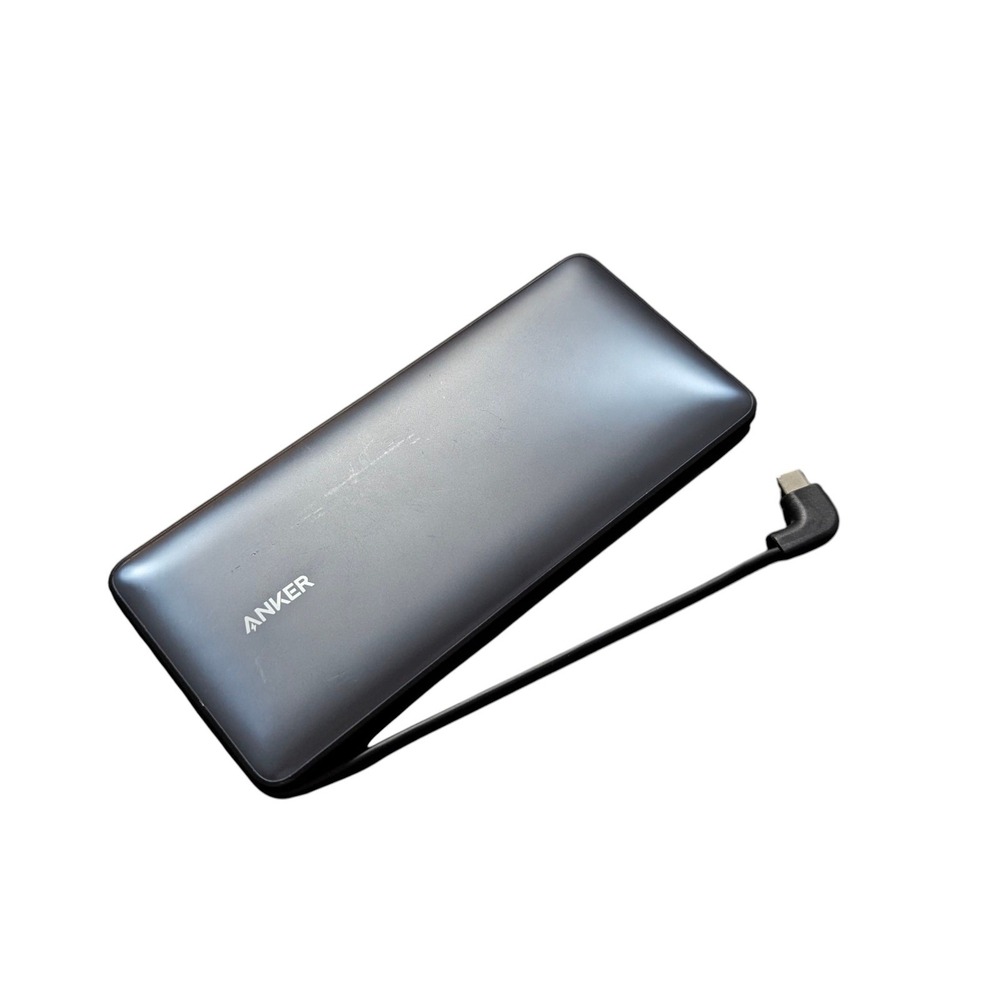 Nn2U Anker - Power Bank 20,000 mAh, 30W PD w/ built in USB-C Cable - Black
